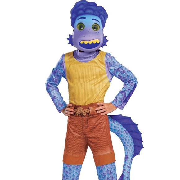 NWT [Disney] Luca Alberto Halloween Costume Full Deluxe Child Kids Sz M (7-8)